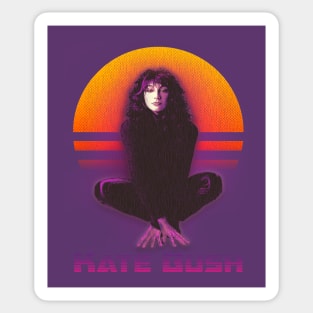 Vintage Retrowave Kate Bush Fanart Design Sticker